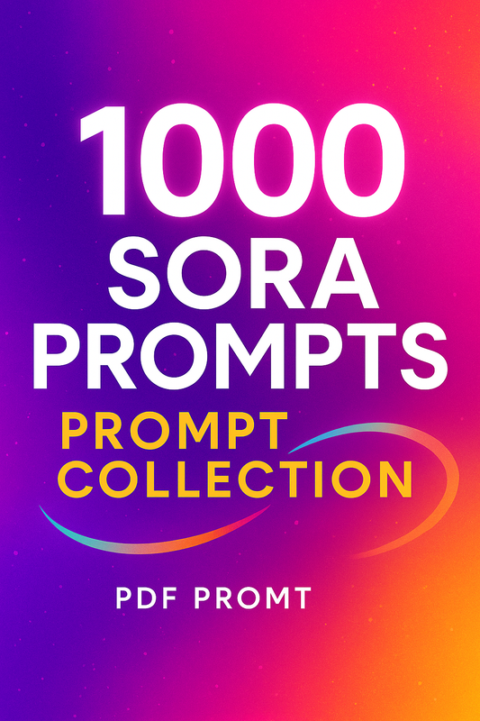 Unlock Unlimited Creativity with 1000 AI Video Prompts for Sora