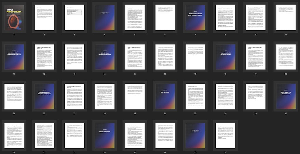 Simple Productivity PLR Ebook | Time-Management, Goal-Setting & Focus Guide | Boost Efficiency & Achieve More