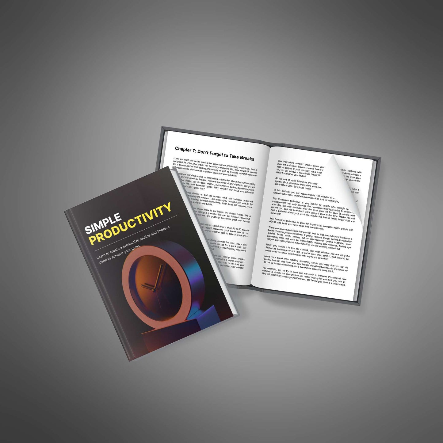 Simple Productivity PLR Ebook | Time-Management, Goal-Setting & Focus Guide | Boost Efficiency & Achieve More
