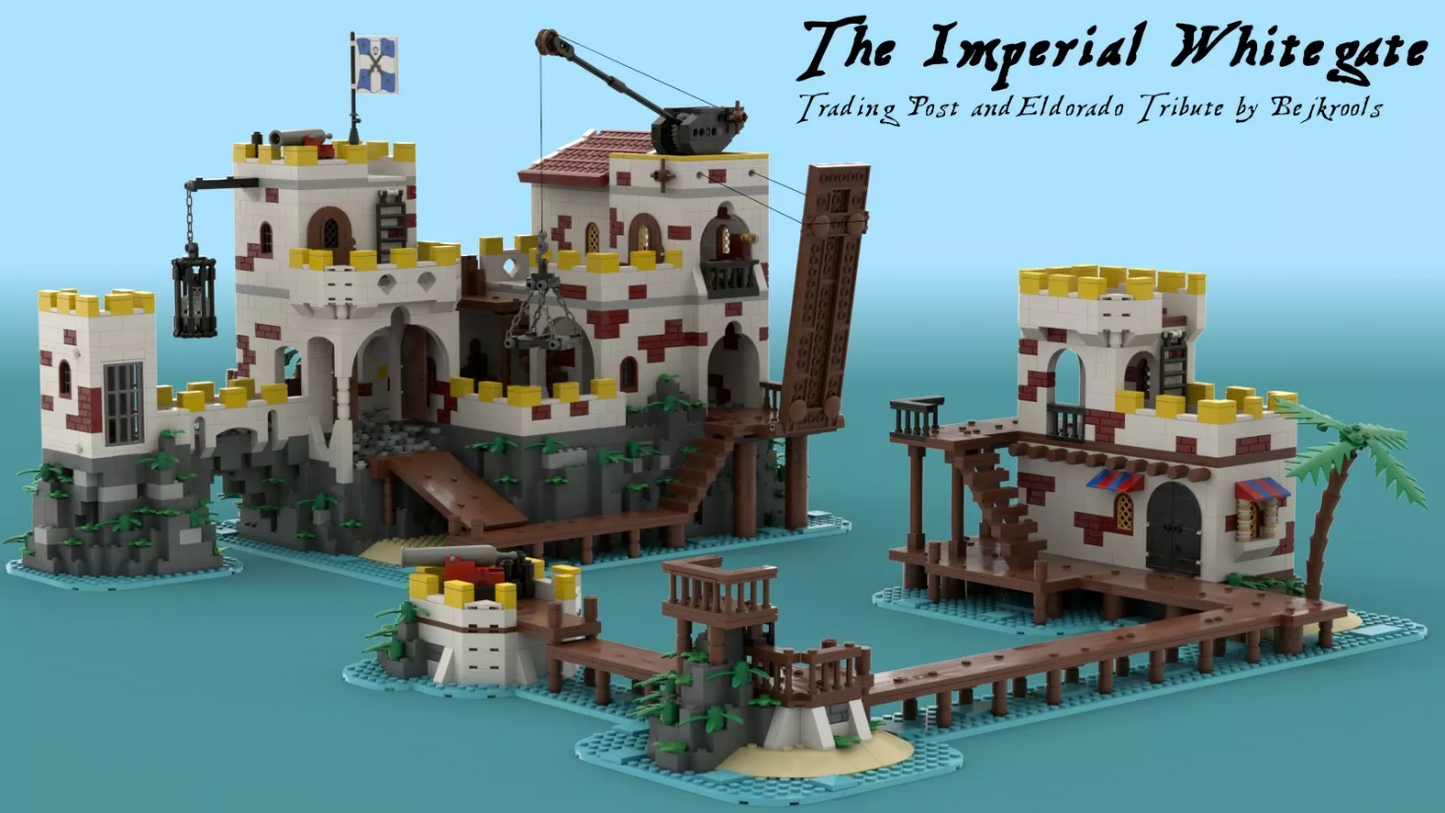 The Imperial Whitegate - LEGO Pirates Trading Post Tribute, NO BRICKS - PDF ONLY